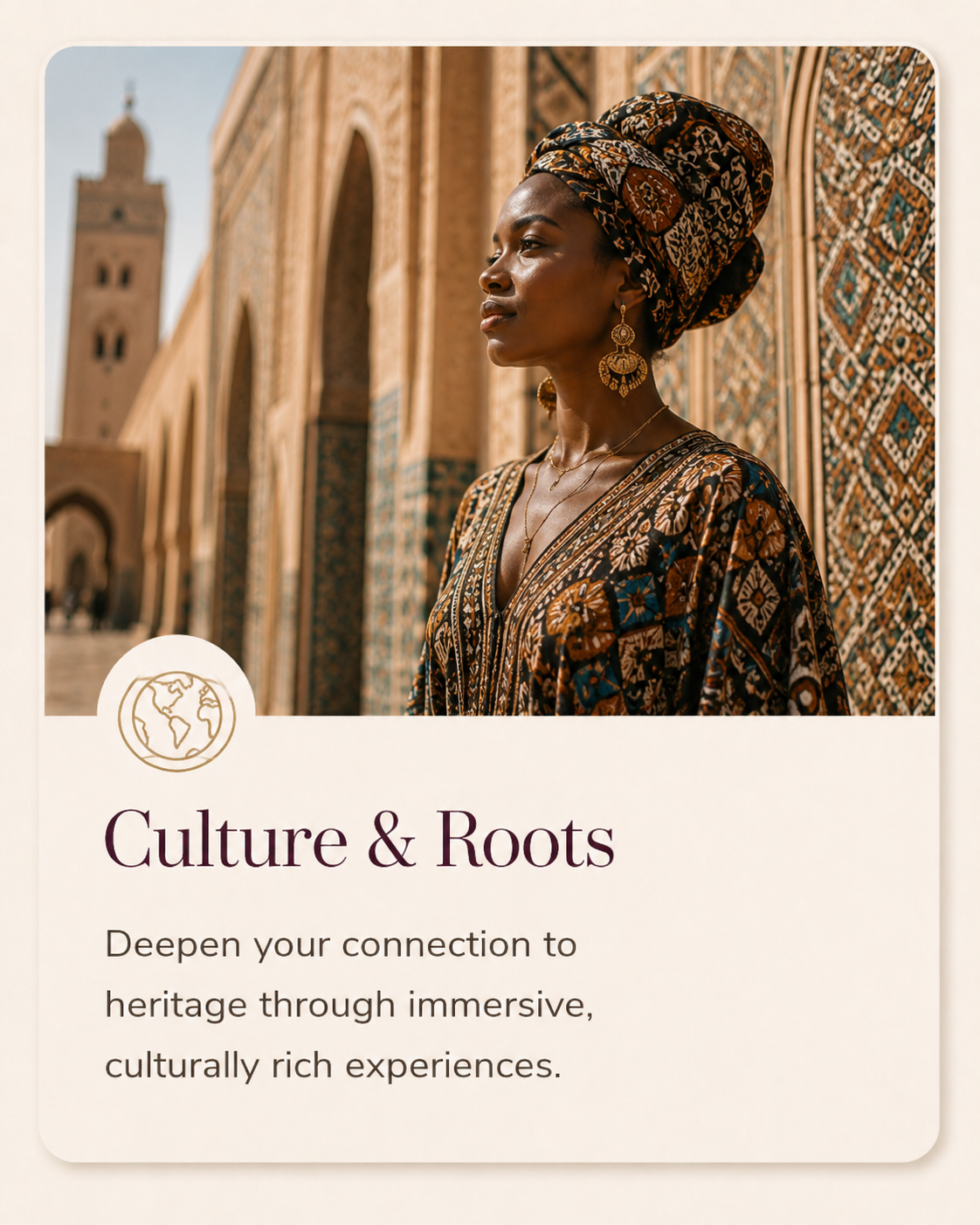 Traveler exploring culture, history and heritage