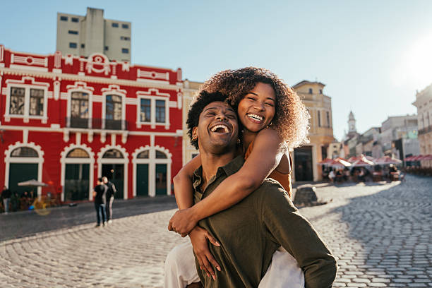 Travelers celebrating together during a group trip